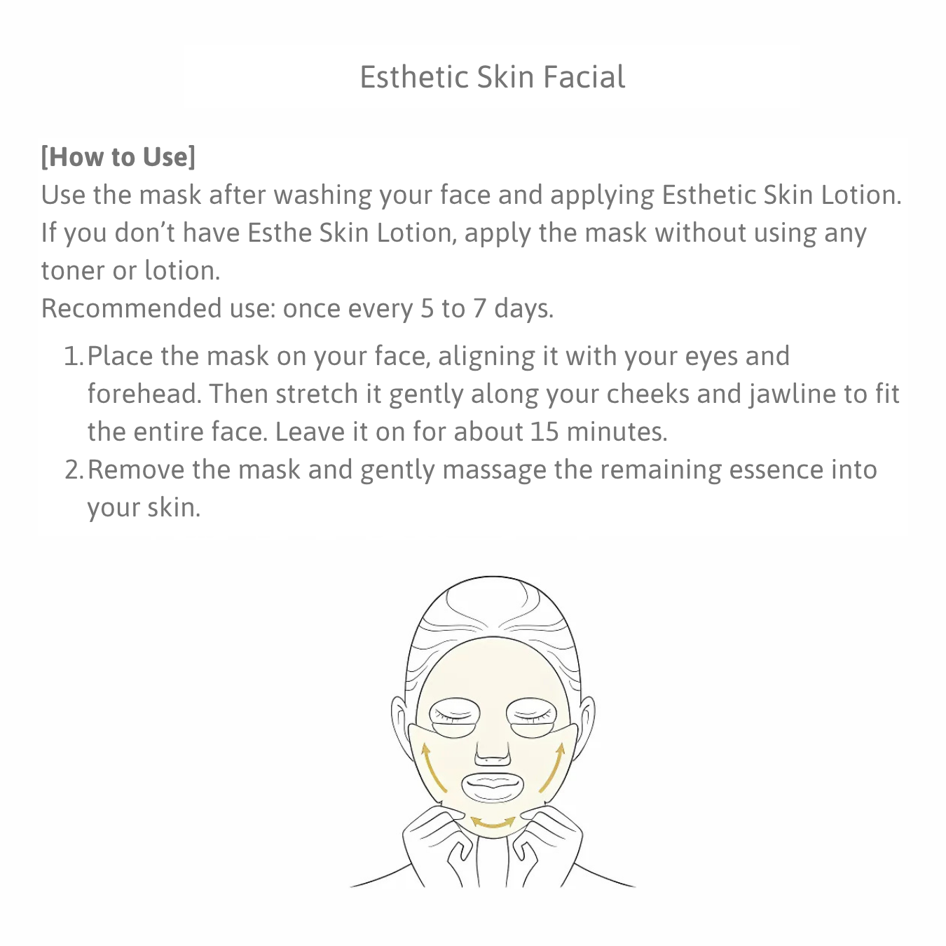 Lucia Esthetic Skin Facial Mask (5 แผ่น) 30ml.