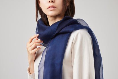 Ai+ Japan Blue Organza Shawl